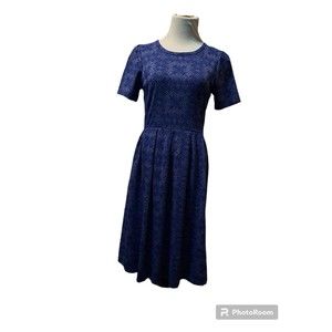 LuLaRoe Blue Amelia dress large new with tags